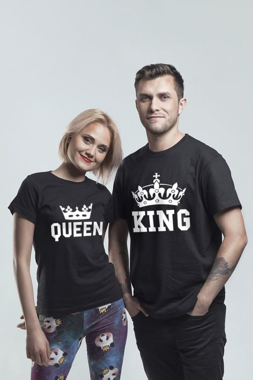 Komplet T-shirt Queen and King Crown