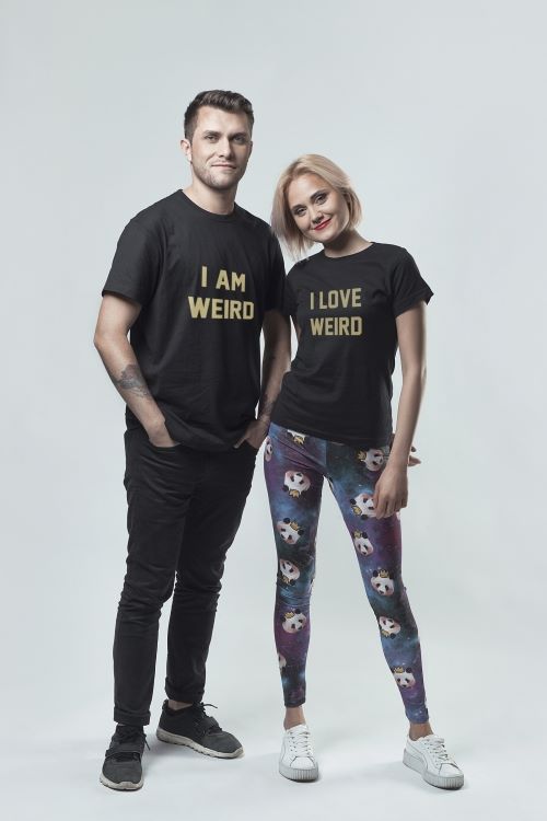 Komplet T-shirt I Love Weird