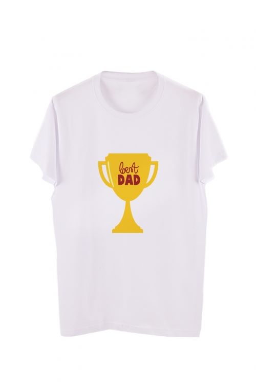 T-shirt Best Dad Trophy