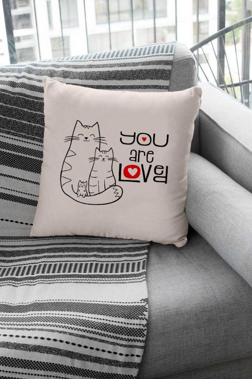 Poduszka Bawełniana Canvas You are loved