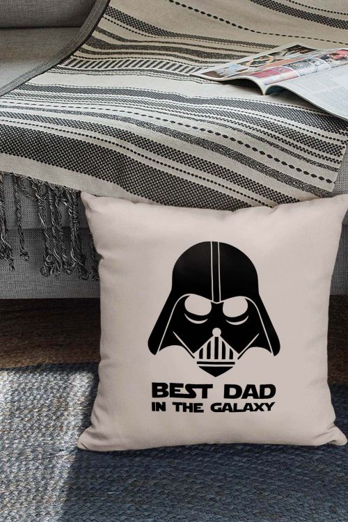 Poduszka Bawełniana Canvas Best Dad In The Galaxy