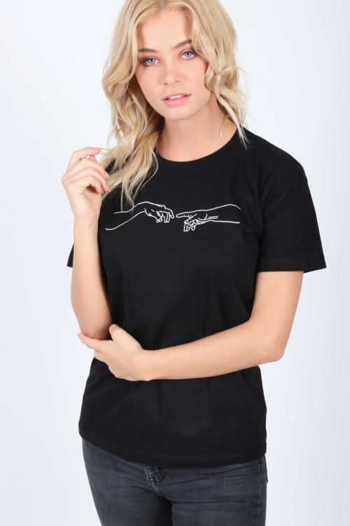 T-shirt Michelangelo hands