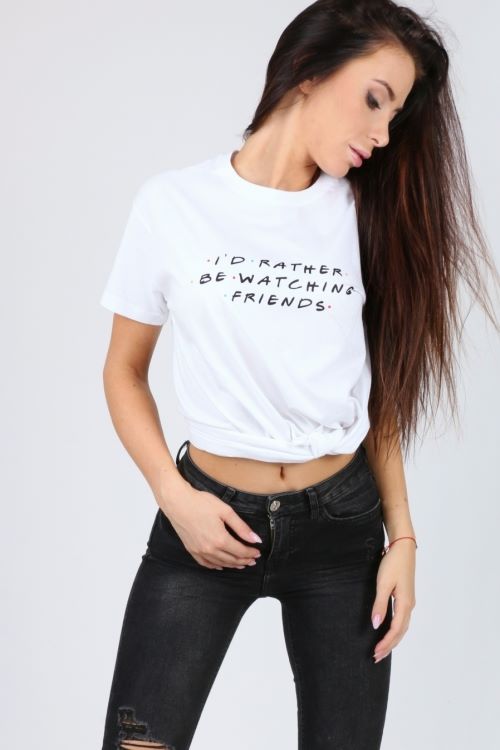T-shirt I rather be watching friends