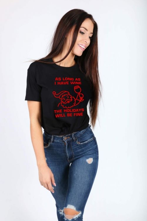 T-shirt Holiday and wine