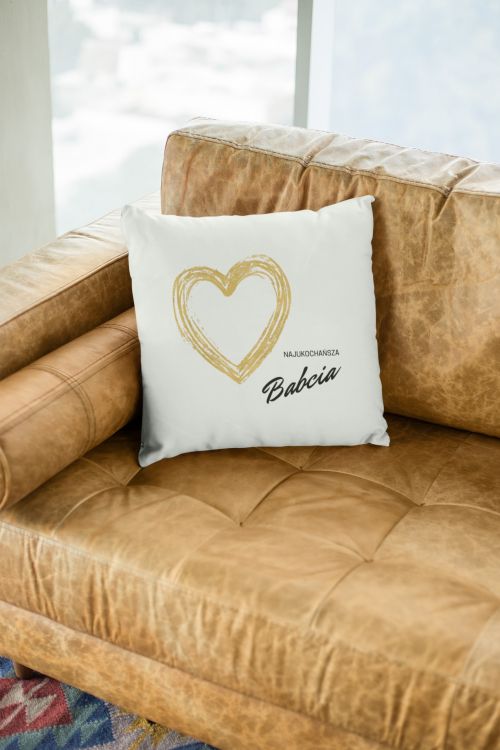 Poduszka Bawełniana Canvas Najukochańsza Babcia