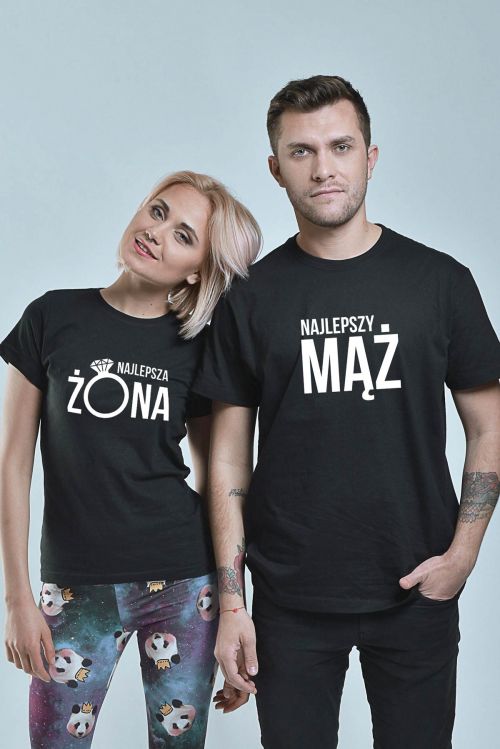Komplet T-shirt dla par Najlepsza Żona Najlepszy Mąż