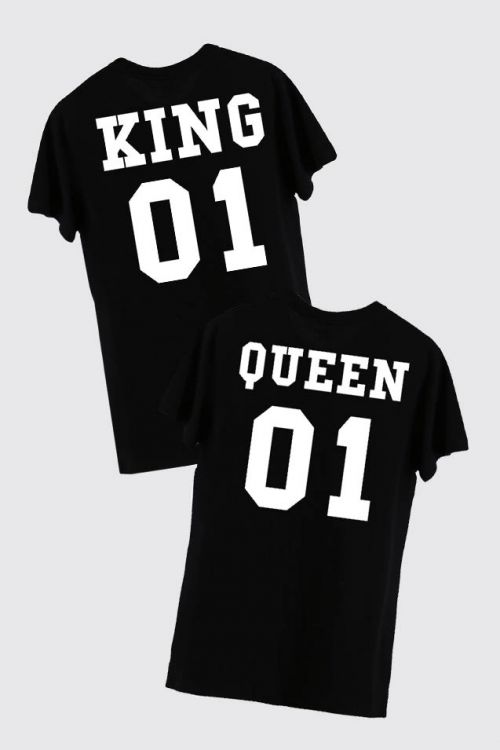 Komplet T-shirt King 01 Quenn 01 TYŁ