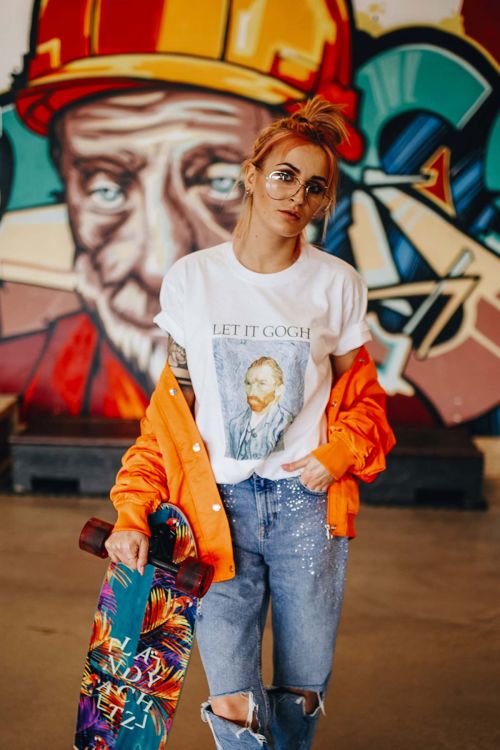T-shirt Let it Gogh