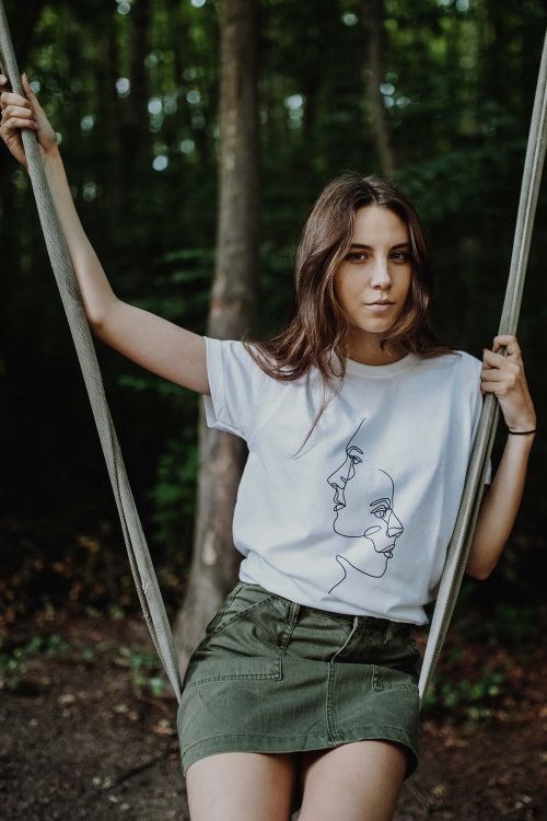 T-shirt Oversize Two faces