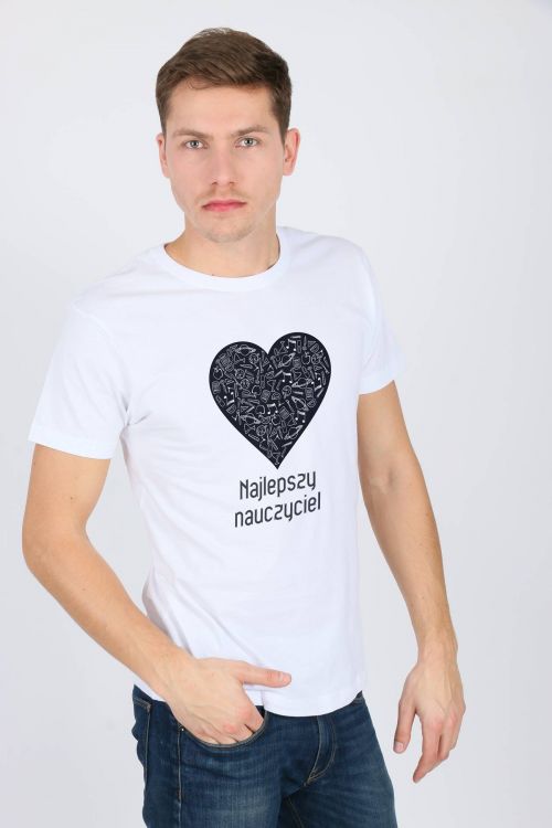 T-shirt Oversize Najlepszy Nauczyciel Serce