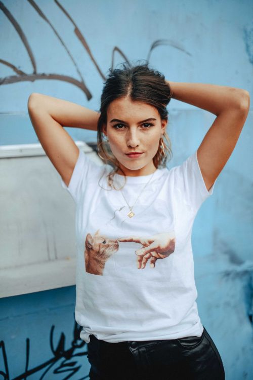 T-shirt Oversize Kitten Michelangelo