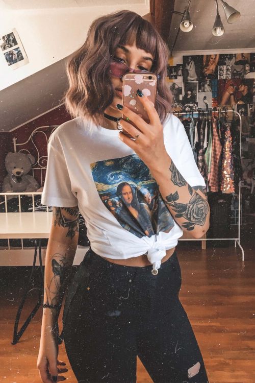 T-shirt Oversize Scream for Selfie