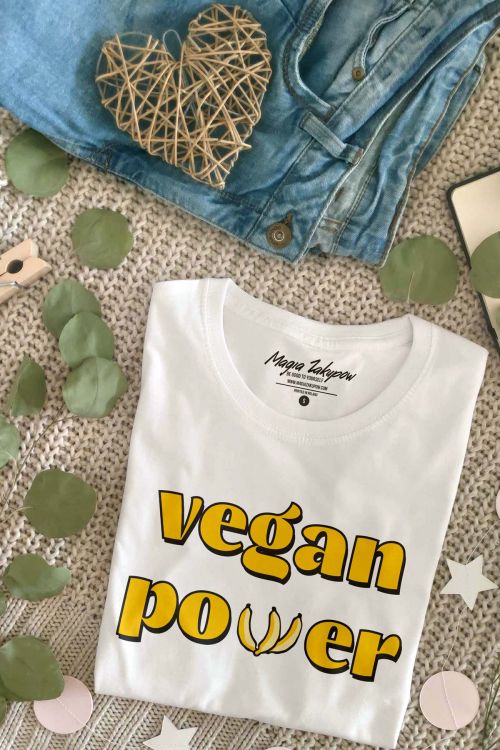T-shirt Oversize Vegan Power