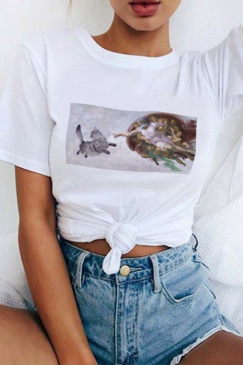 T-shirt Michelangelo Cat