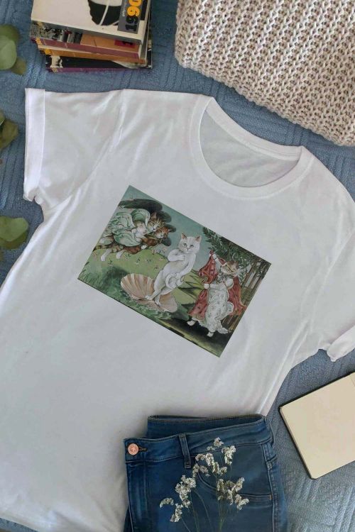T-shirt Birth of the Cat