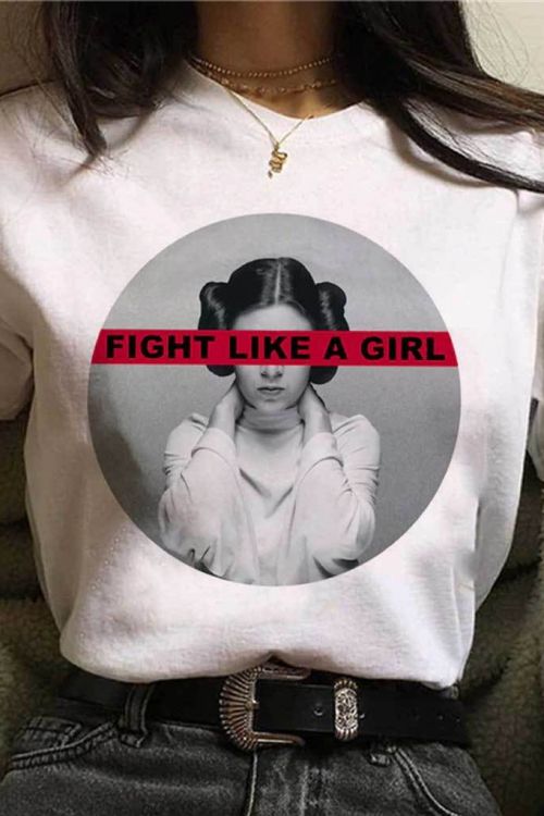 T-shirt Oversize Fight Like A Girl