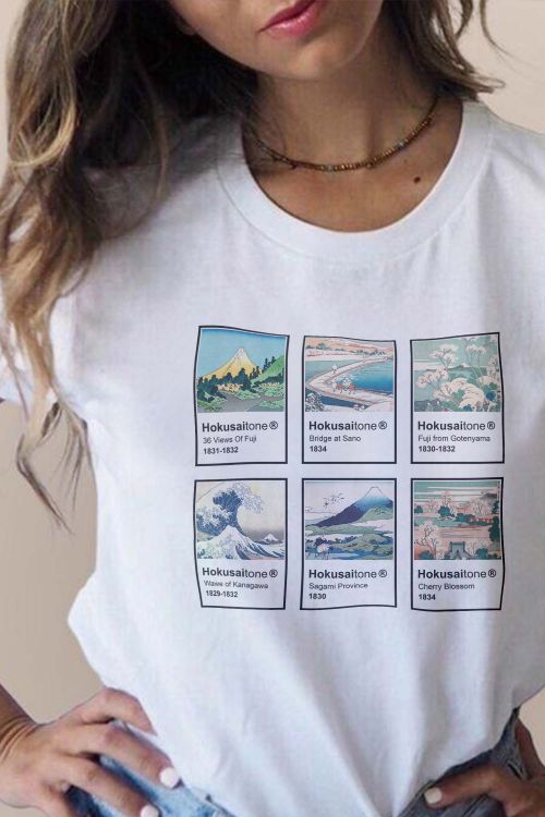 T-shirt Oversize Hokusaitone