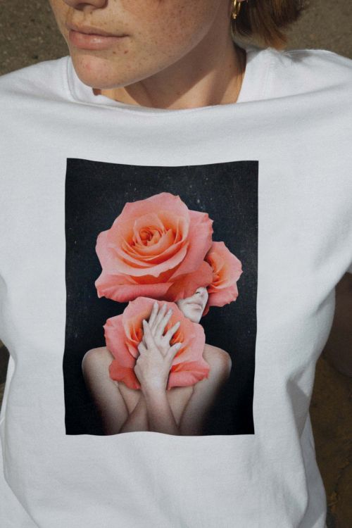 T-shirt Roses On The Head