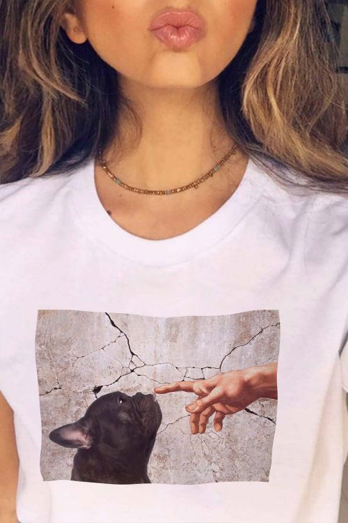 T-shirt Michelangelo French Bulldog