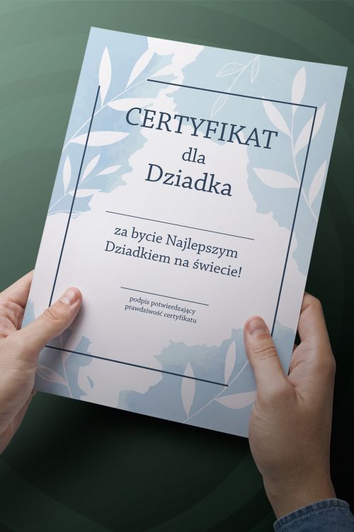Certyfikat dla Najlepszego Dziadka
