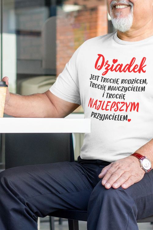 T-shirt Dziadek najlepszym przyjacielem