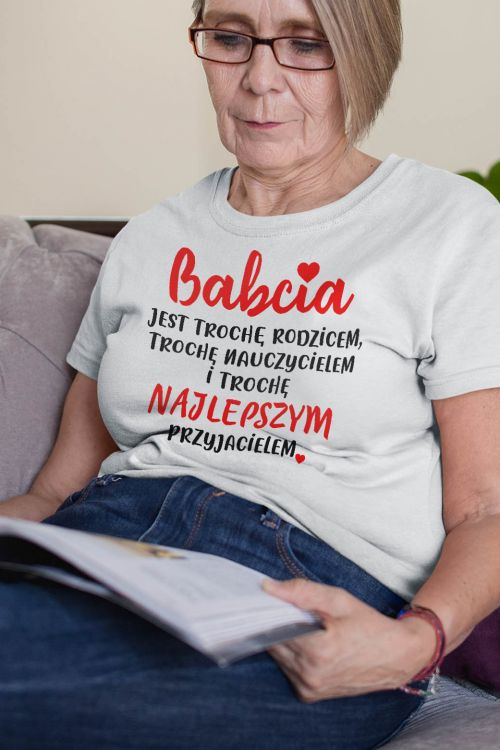 T-shirt Babcia najlepszym przyjacielem