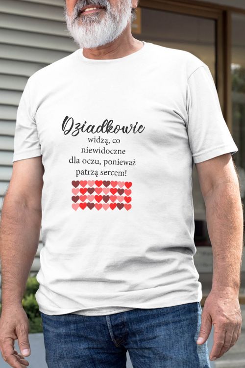 T-shirt Dziadkowie patrzą sercem