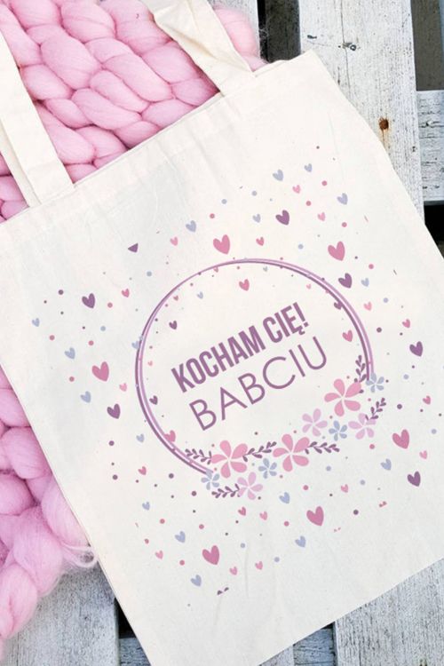 Torba Eko Kocham Cię Babciu serca