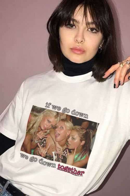 T-shirt Besties Go down together