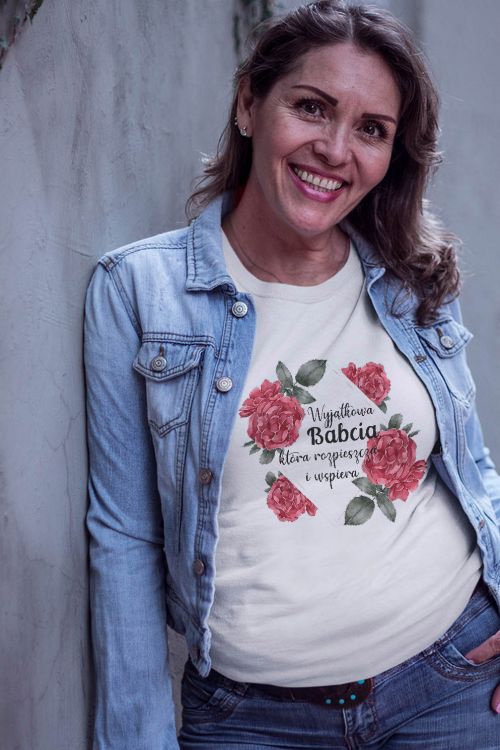 T-shirt Róże Babci