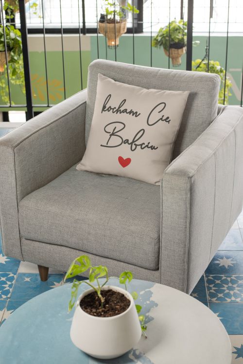 Poduszka Bawełniana Canvas Kocham Cię Babciu