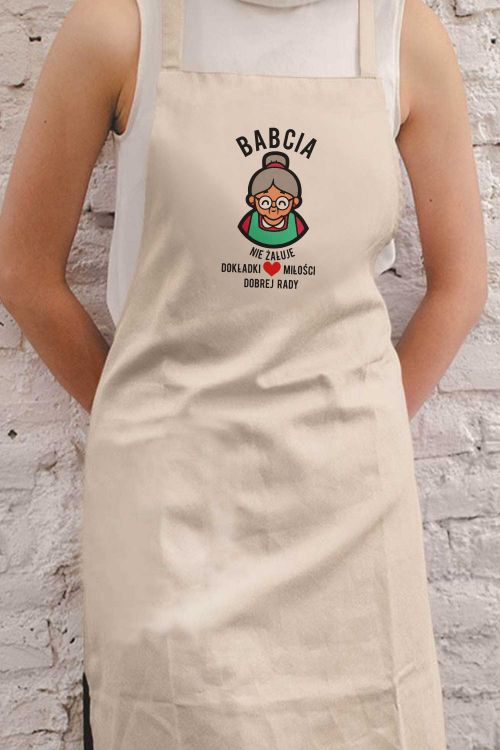 Fartuch Bawełniany Babcia nie żałuje dokładki