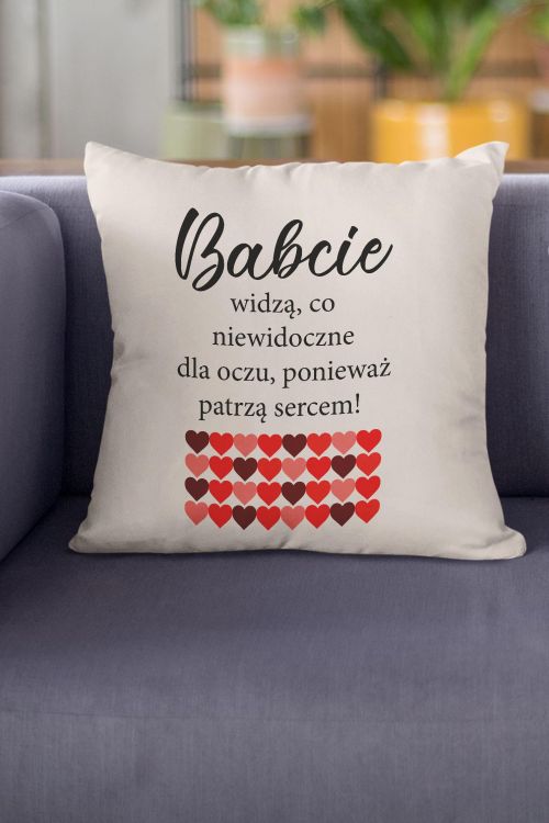 Poduszka Bawełniana Canvas Babcie patrzą sercem