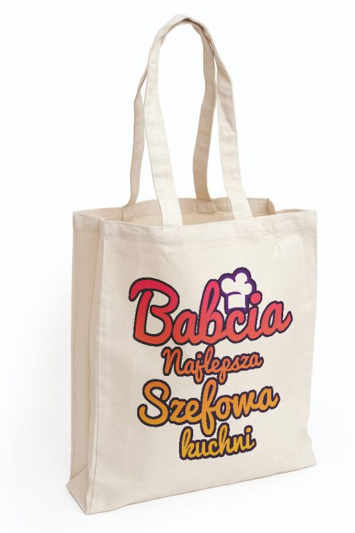 Torba Bawełniana Canvas Babcia szefowa kuchni