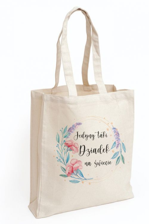 Torba Bawełniana Canvas Jedyny taki Dziadek