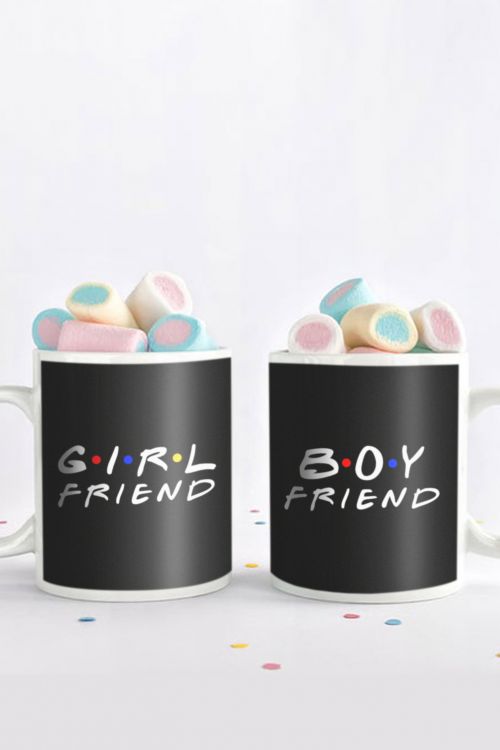 Komplet kubków dla par Boyfriend and Girlfriend