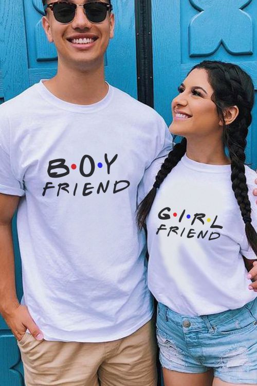 Komplet T-shirt dla par Boyfriend and Girlfriend