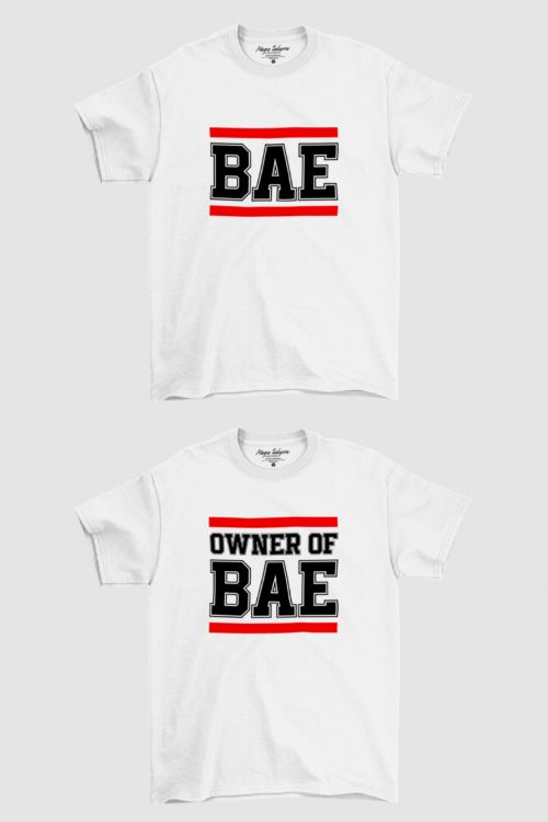 Komplet T-shirt dla par Bae and her owner