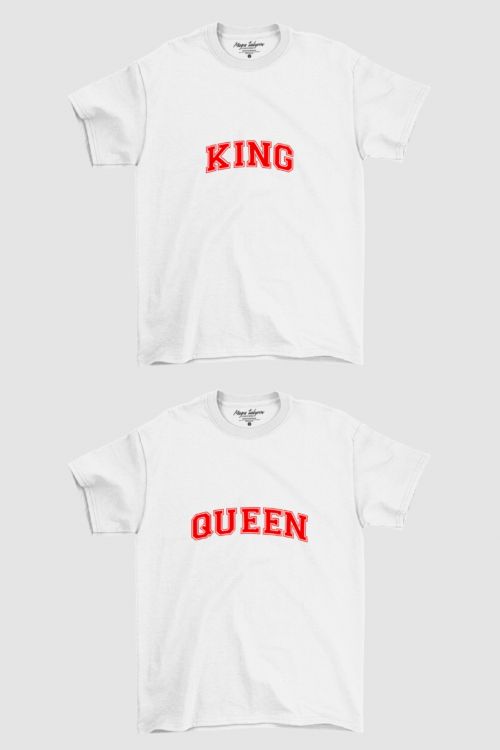Komplet T-shirt dla par King and Queen black