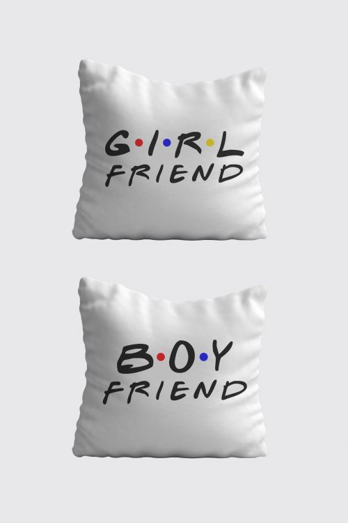 Komplet poduszek bawełnianych Girl & Boy