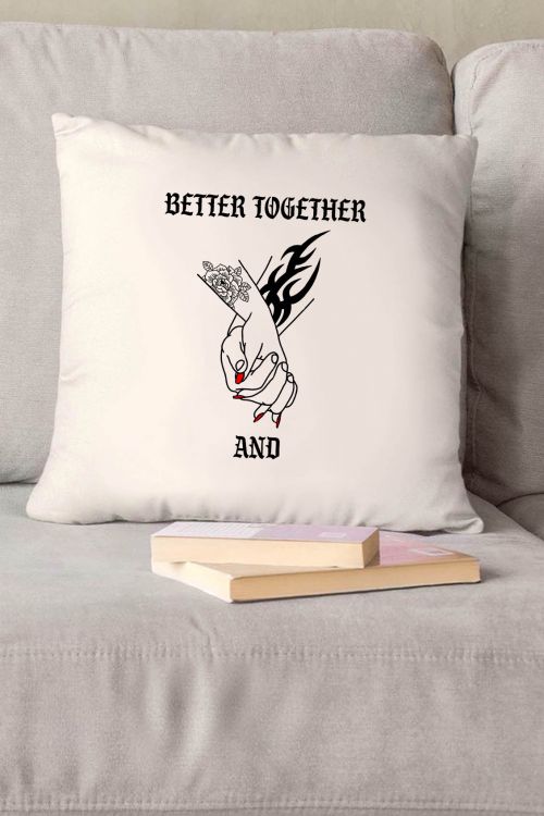 Poduszka Bawełniana Canvas Spersonalizowana Better Together