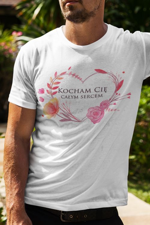 T-shirt Kocham Cię całym sercem