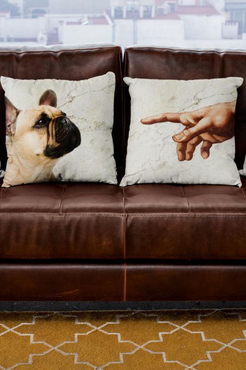Komplet poduszek Michelangelo Bulldog