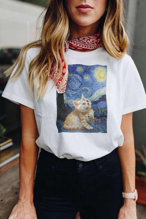 T-shirt Starry Kitty
