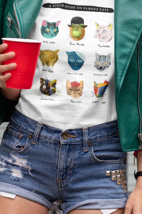 T-shirt Famous Cats