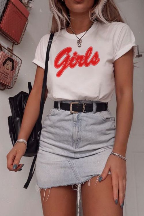 T-shirt Girls Red