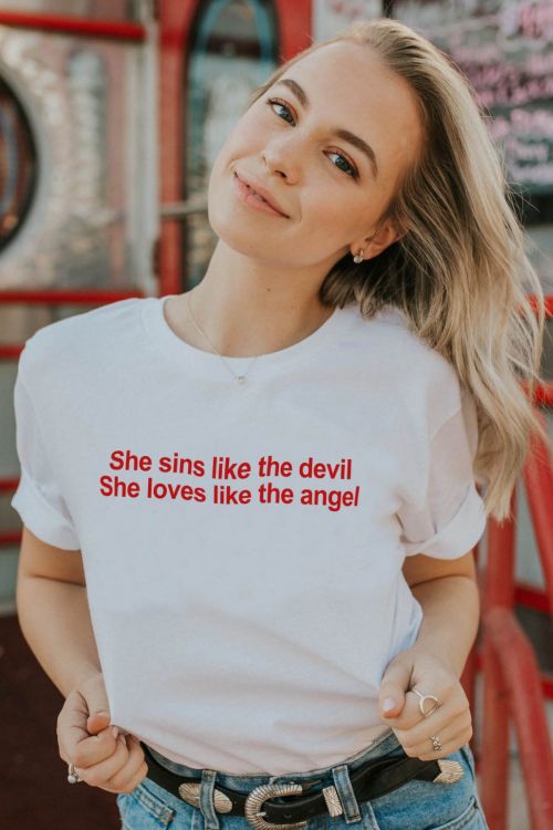 T-shirt Sins like the devil