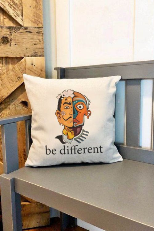 Poduszka Bawełniana Canvas Be Different