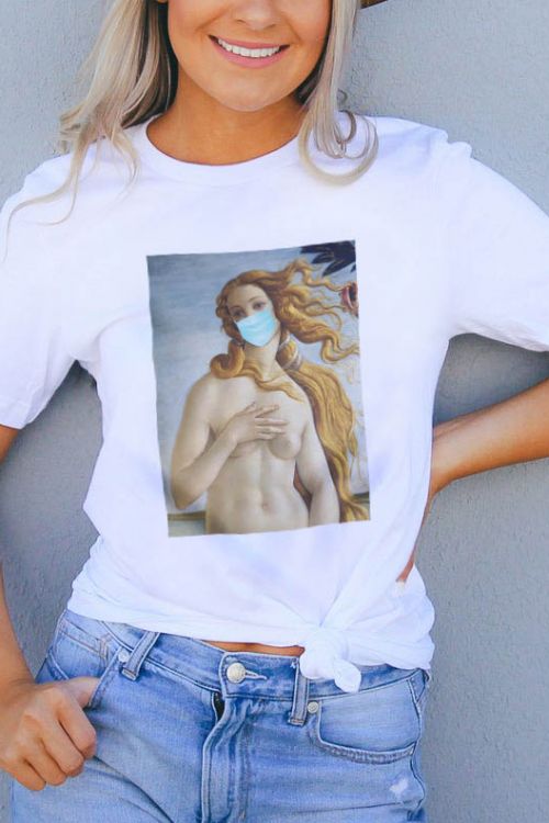 T-shirt Birth of Wenus Mask