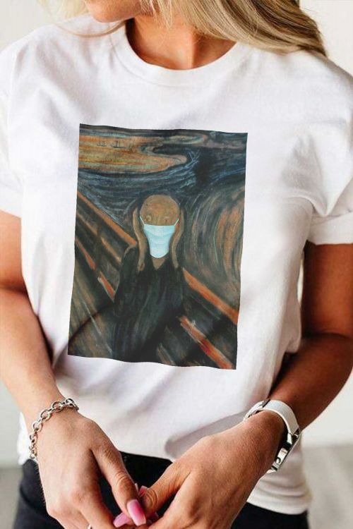 T-shirt The Scream Mask